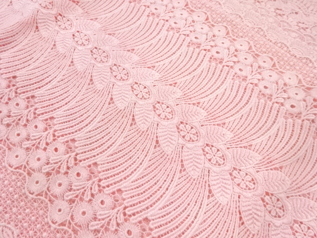  レース花模様ショール